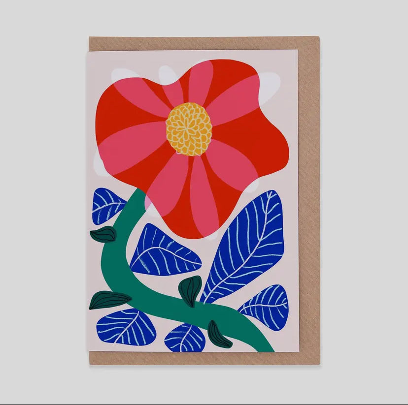 Camelia Greeting Card