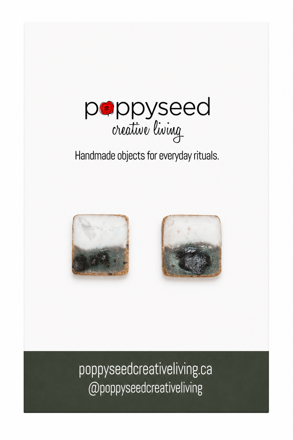 Misty Shore Ceramic Studs
