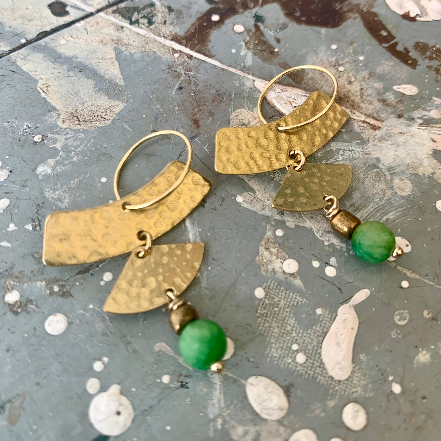 Light Weight Brass Earrings #10