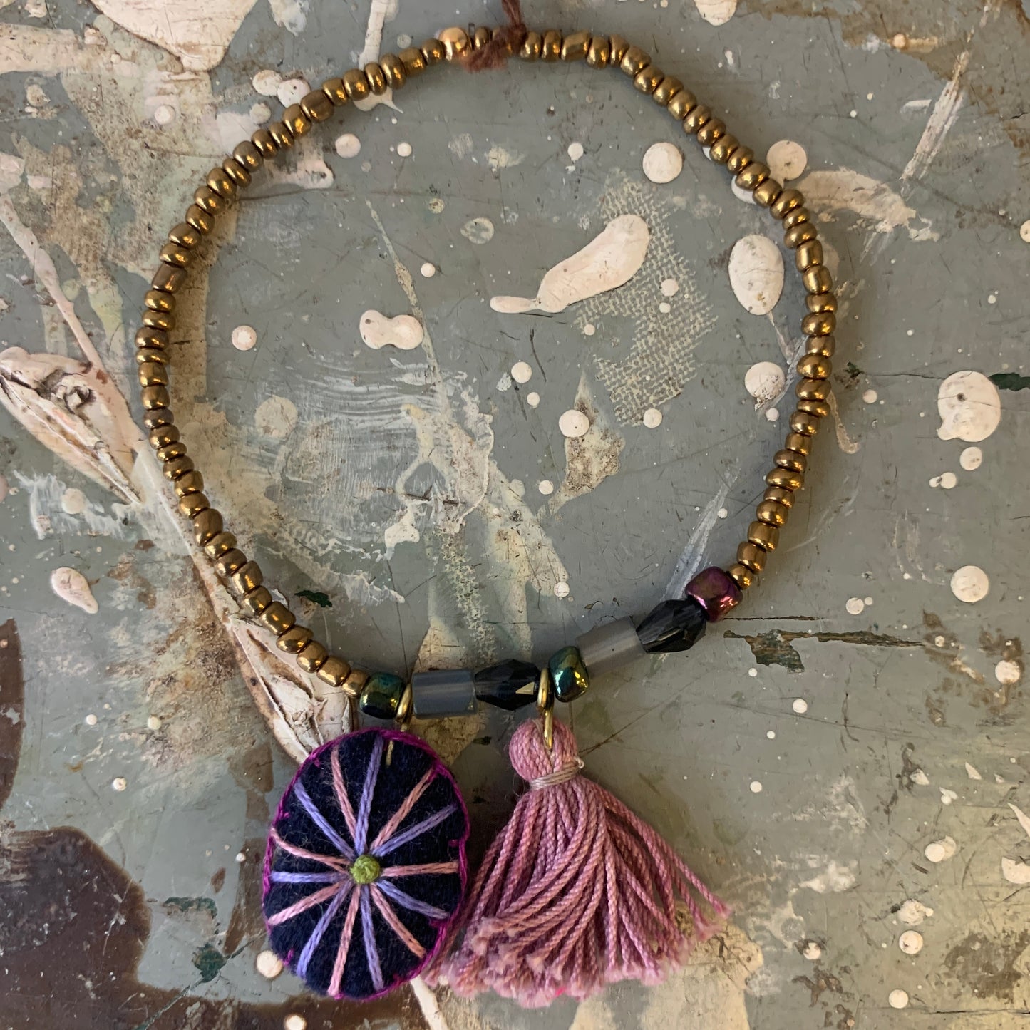 Cosmos Beaded Bracelet