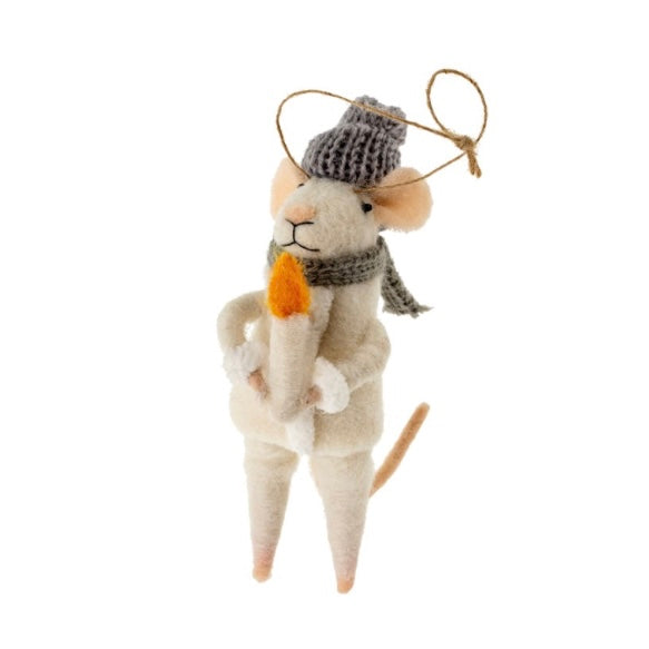 Candlelight Carl Mouse Ornament