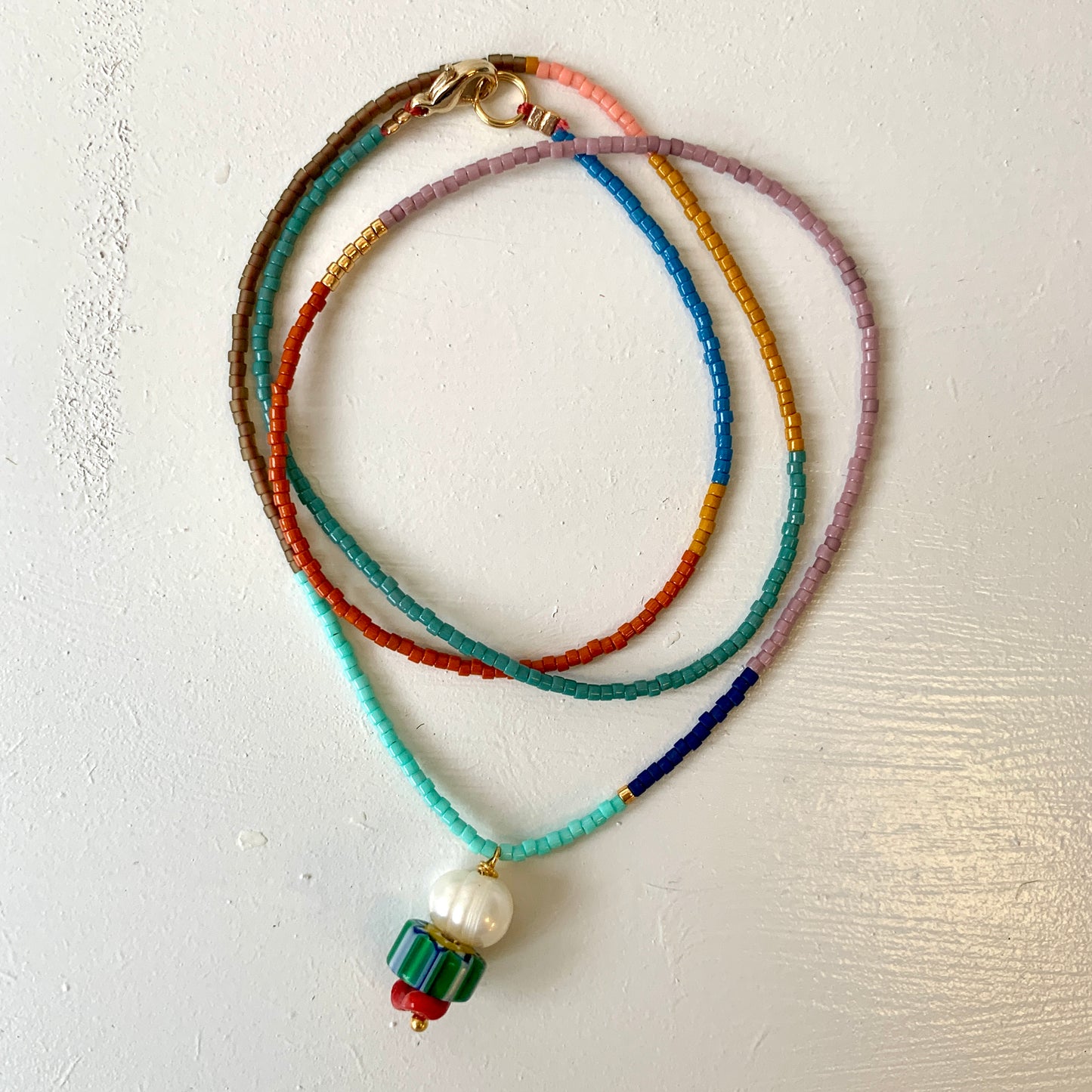 Beaded Multi Coloured Necklace #6