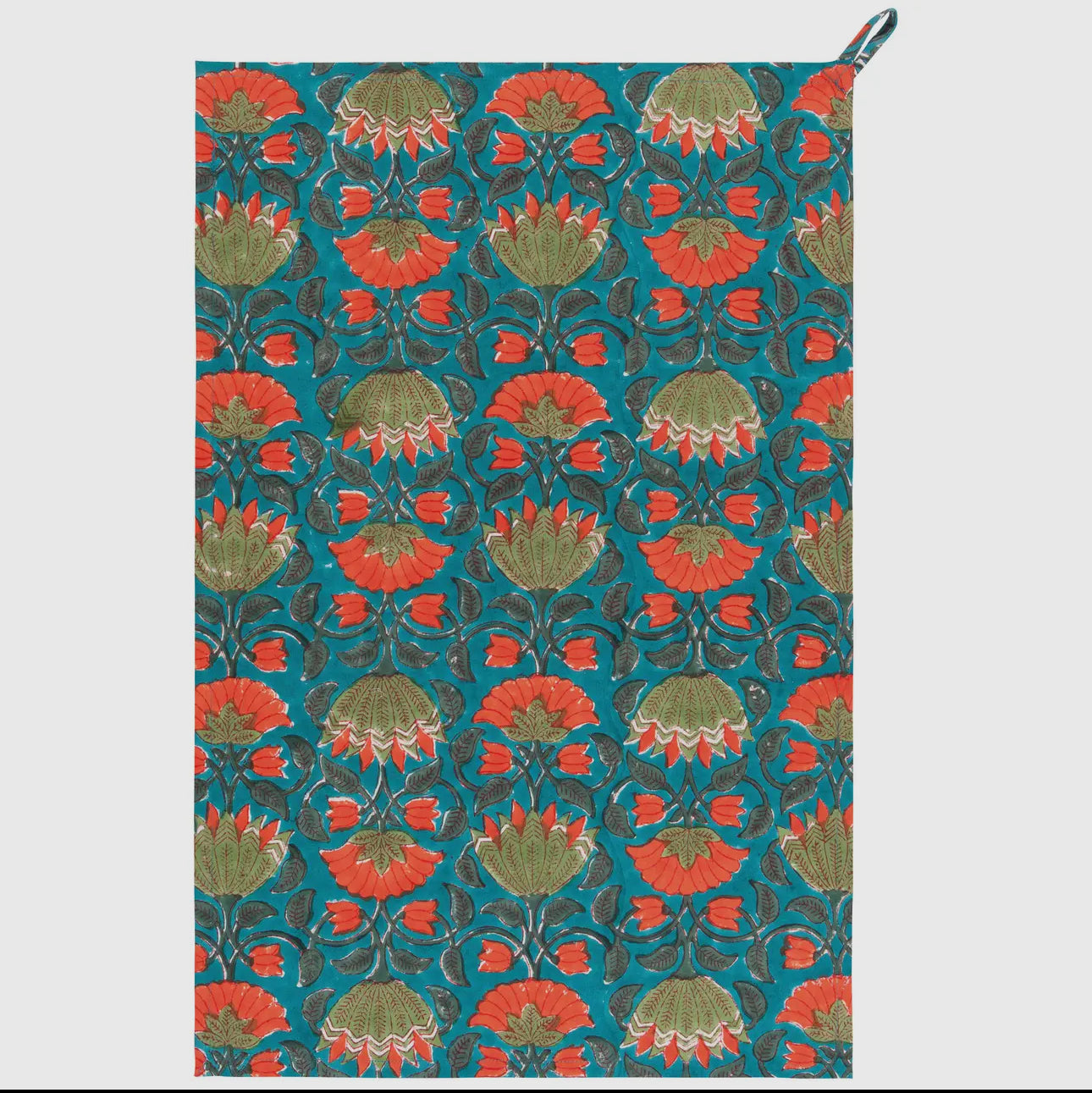 Allure Block Printed Tea Towel