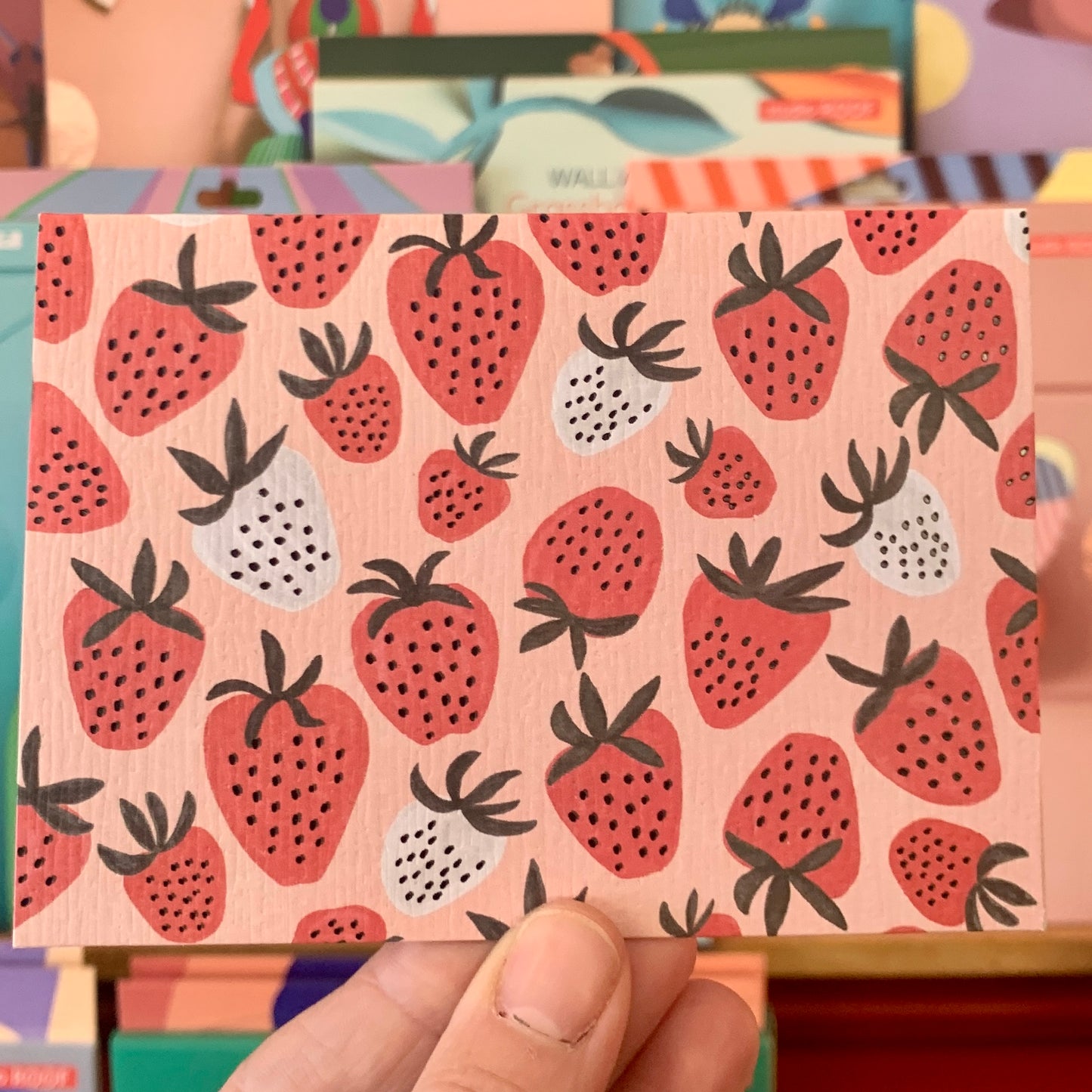 Small Strawberies Greeting Card