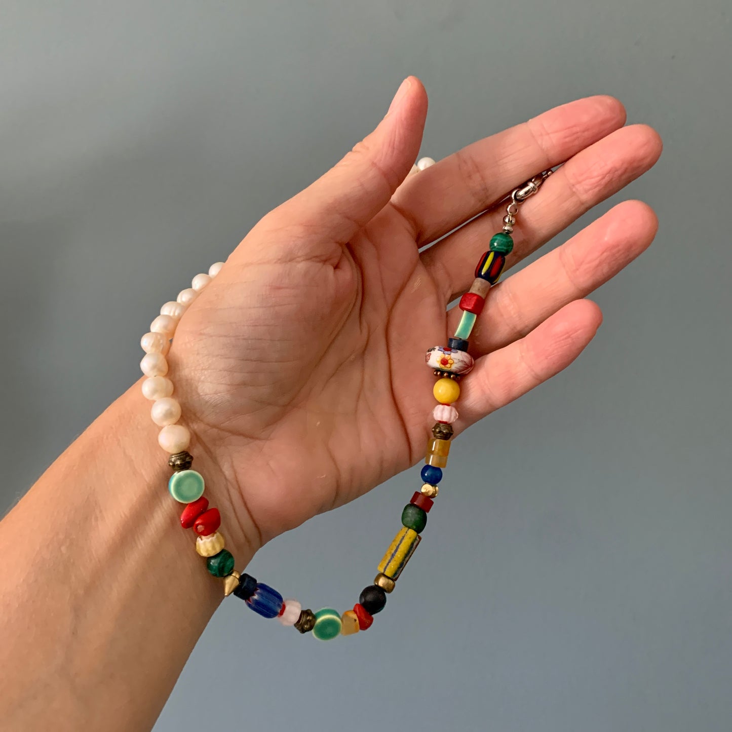 One of a Kind- Pearl Fusion Necklace #3
