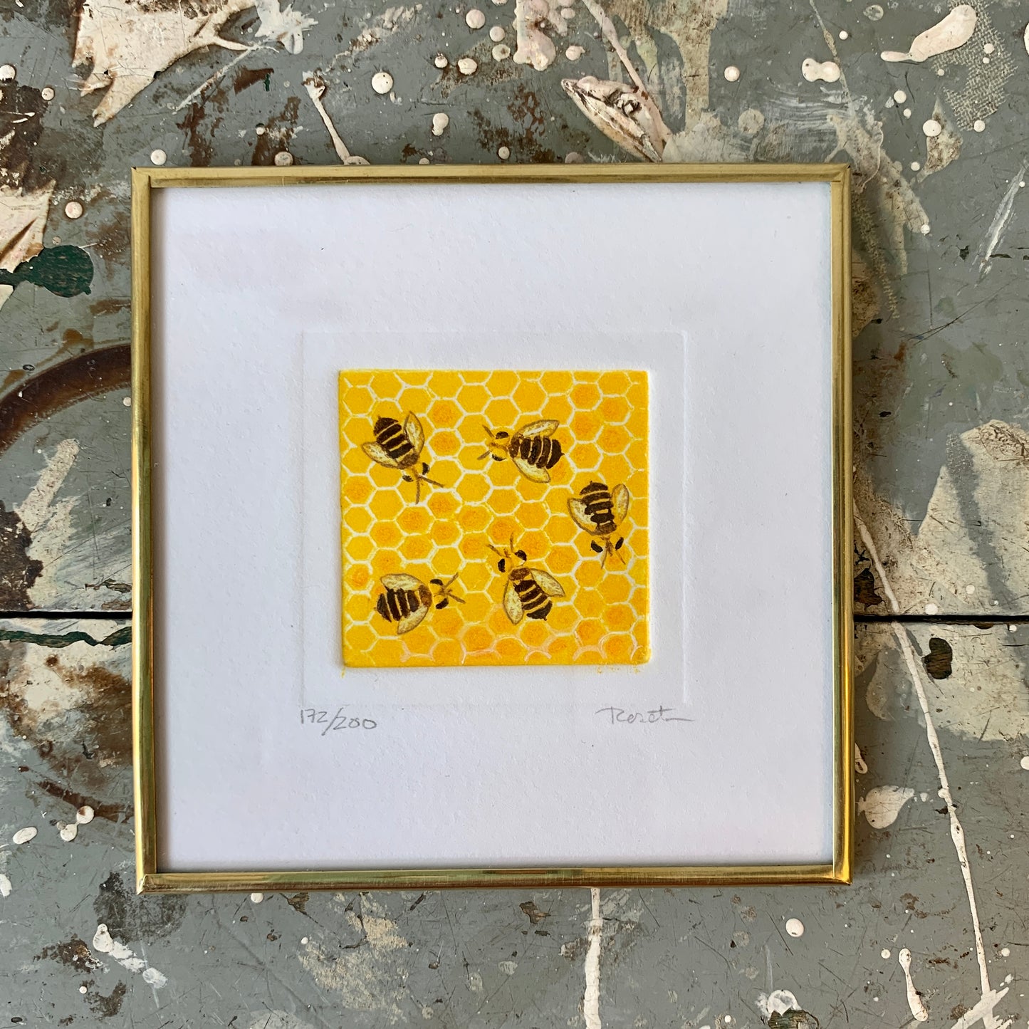 Whimsical Wall Art - Bees in a Hive