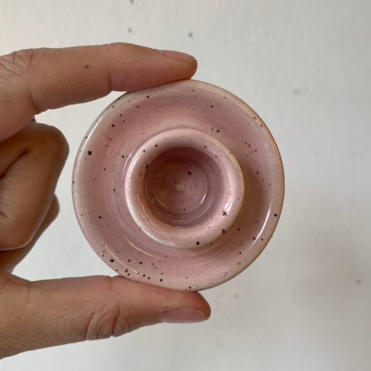 Ceramic Candle Holder- Pink