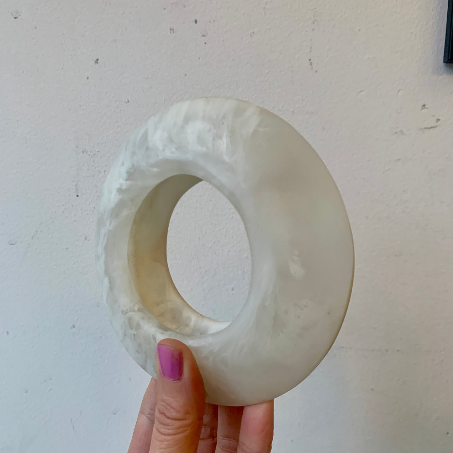 Resin Bangle - White