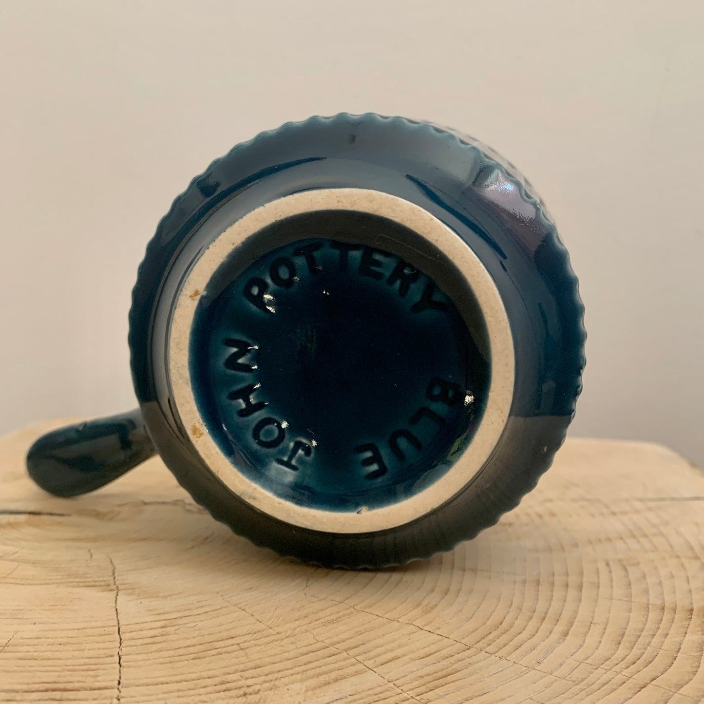 Vintage Blue John Pottery Soup Bowl