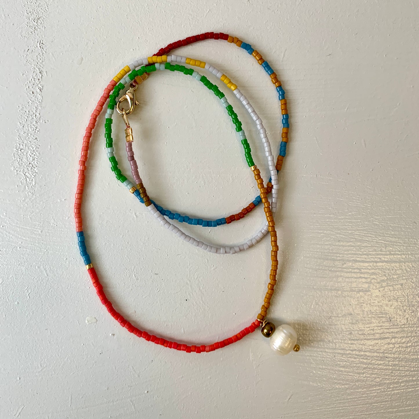 Beaded Multi Coloured Necklace #7