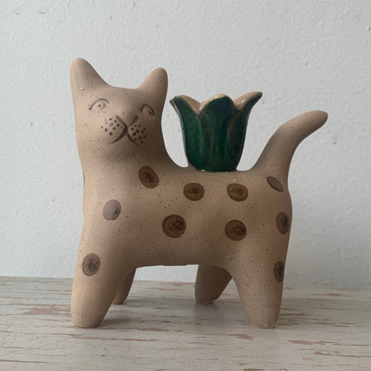 Cat Candle Holder - Dots