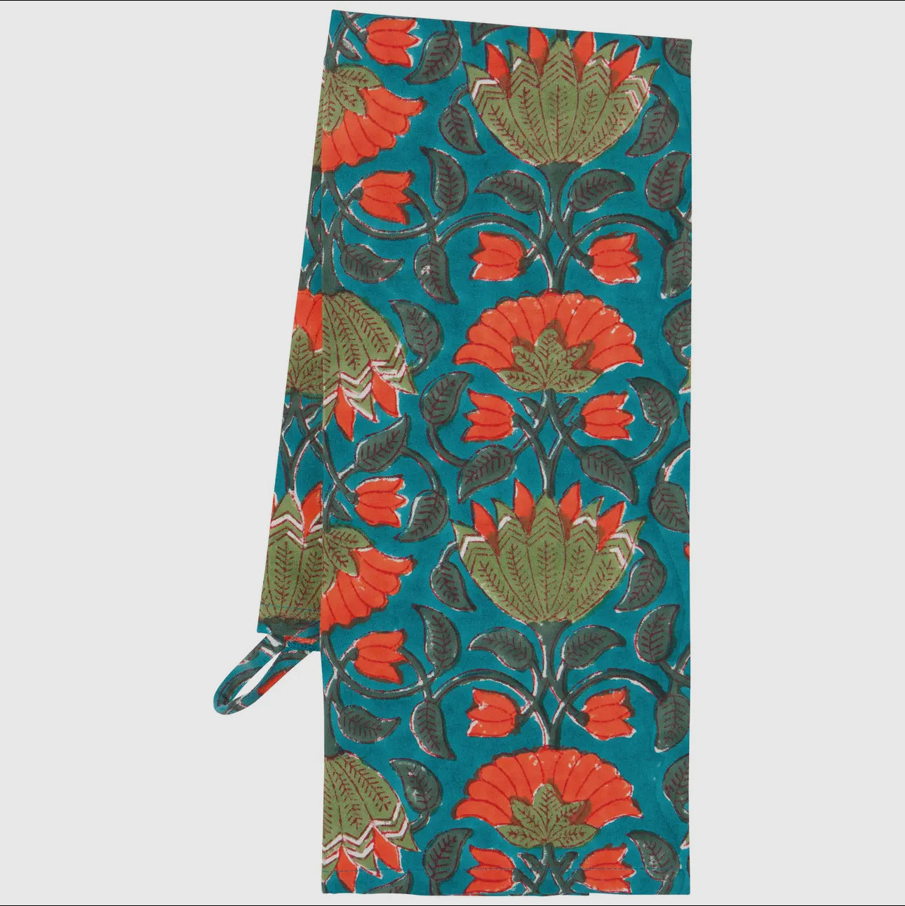 Allure Block Printed Tea Towel