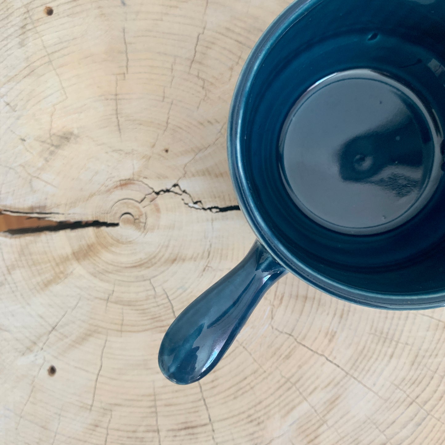 Vintage Blue John Pottery Soup Bowl
