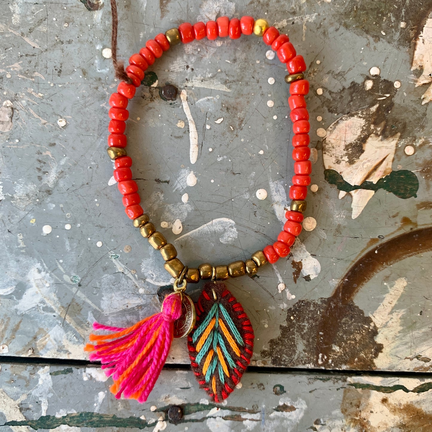 Naranja Beaded Bracelet