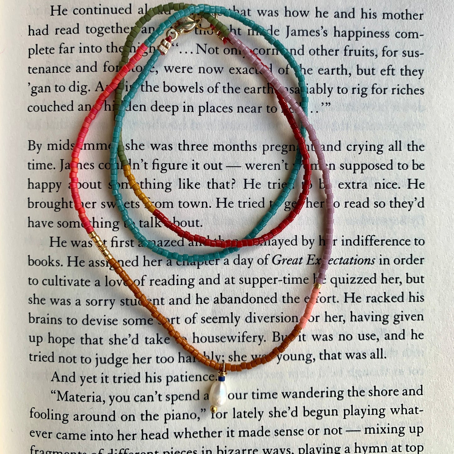 Beaded Multi Coloured Necklace #1
