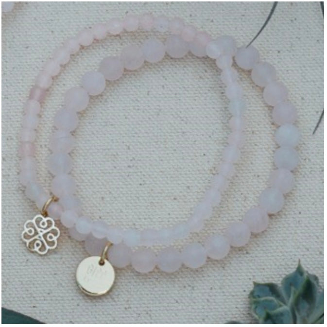 Stack them Up Bracelets - Rose Quarz