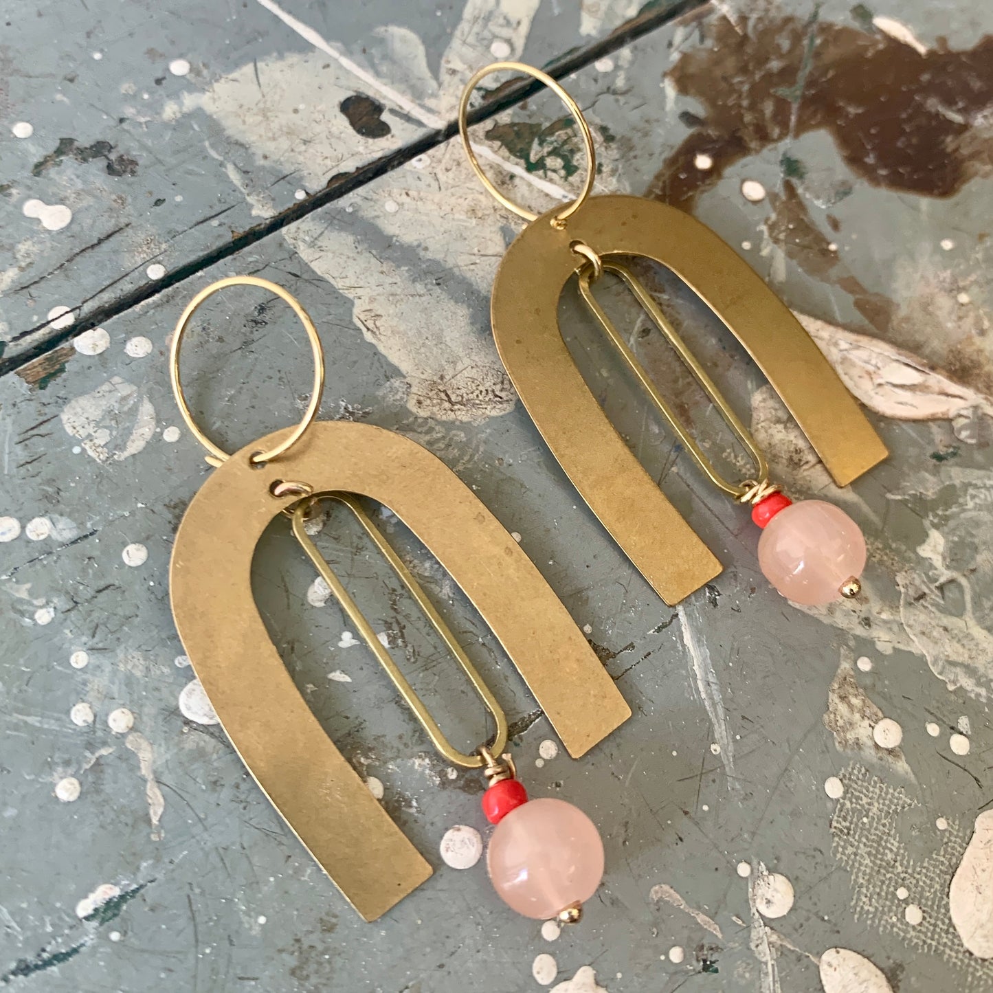 Light Weight Brass Earrings #6