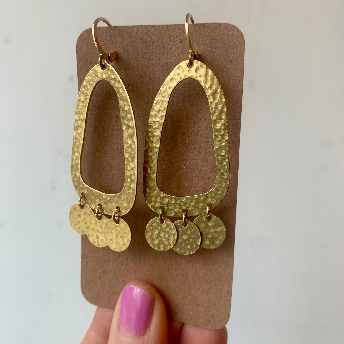 Light Weight Brass Earrings #2
