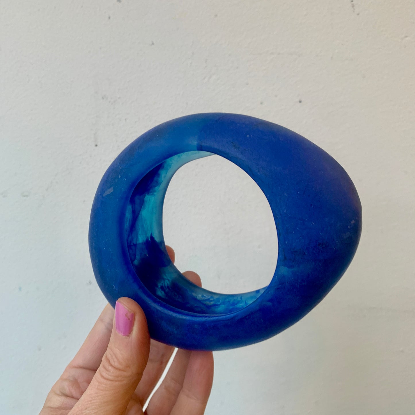 Resin Bangle - Cobalt