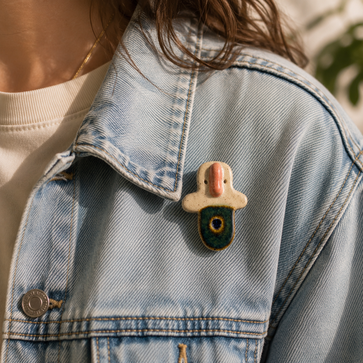 Tiny Grump Brooch #2