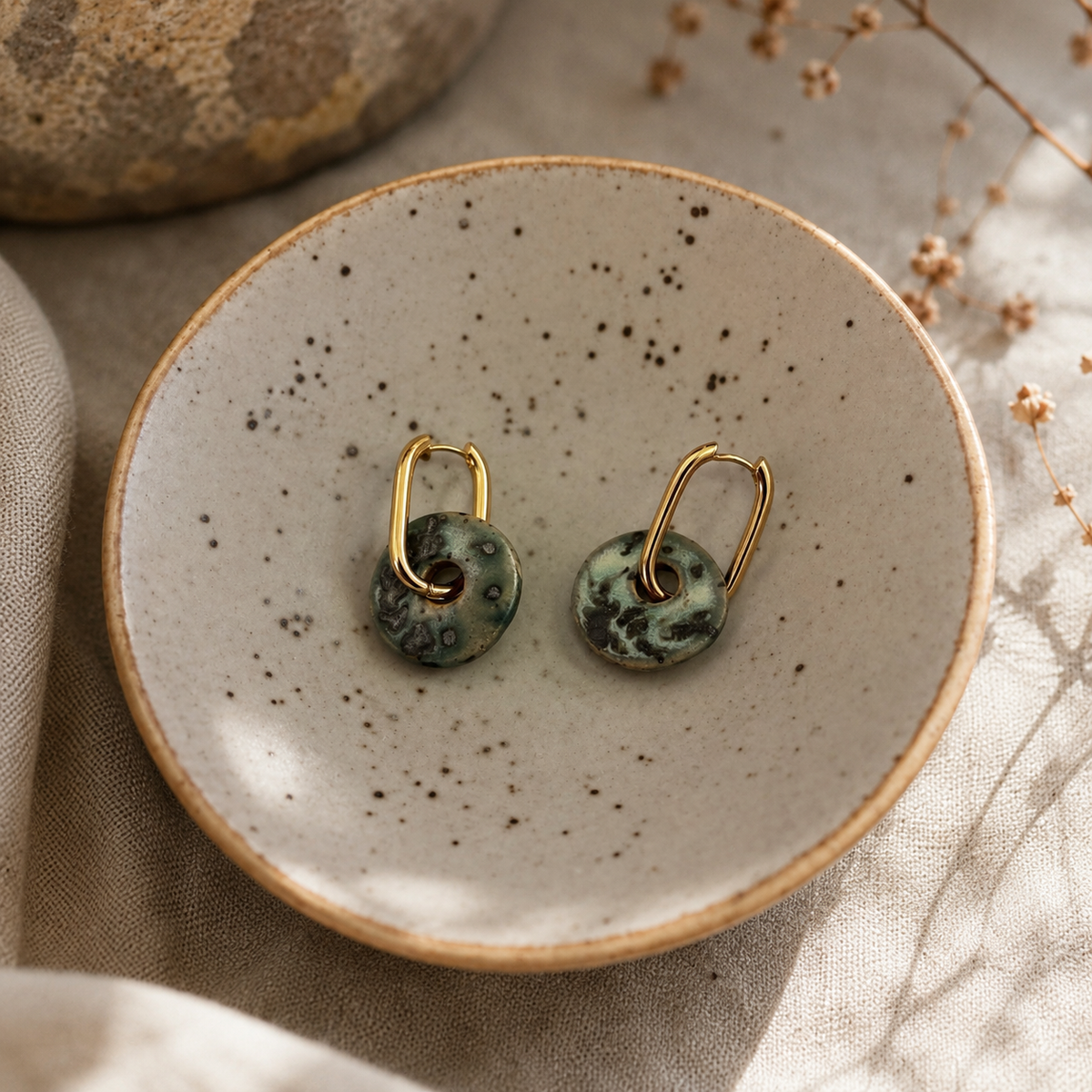 Donut Hoop Earrings