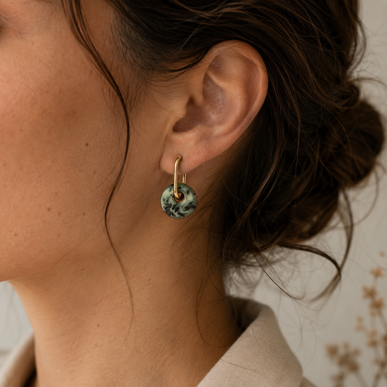 Donut Hoop Earrings