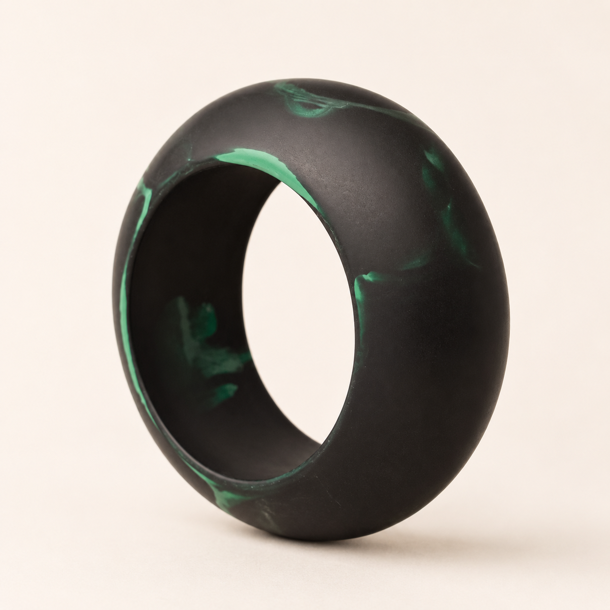 Resin Bangle - Dark Green