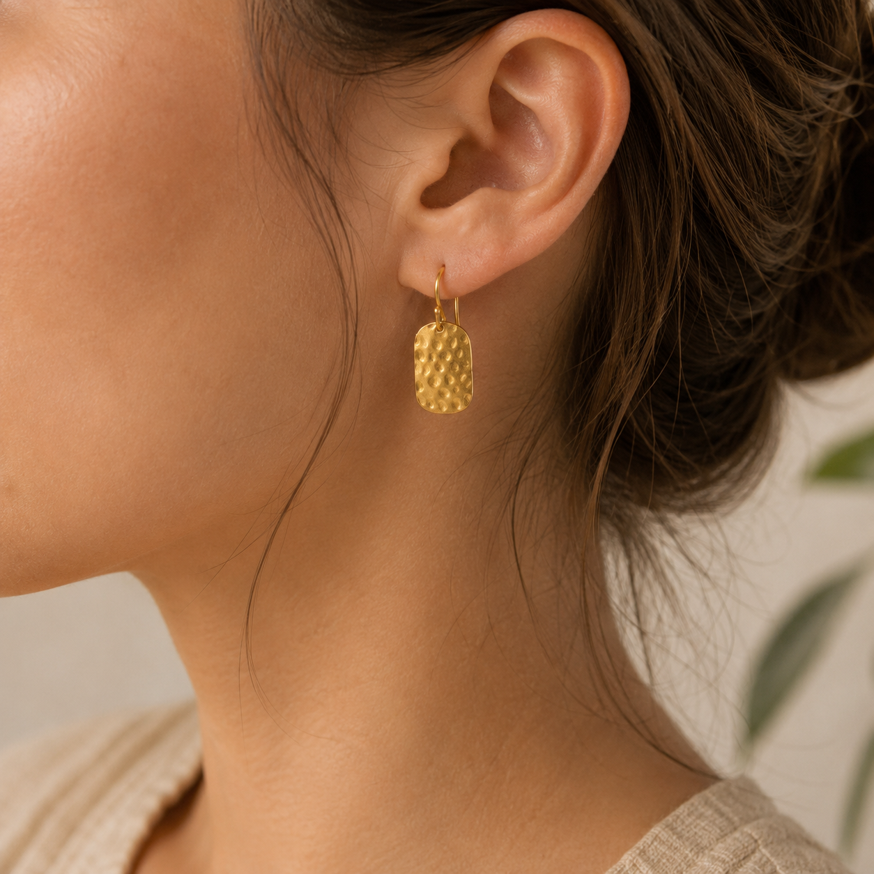 Light Weight Brass Earrings #4