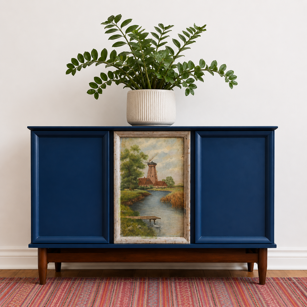 Oxford Navy + Decoupage