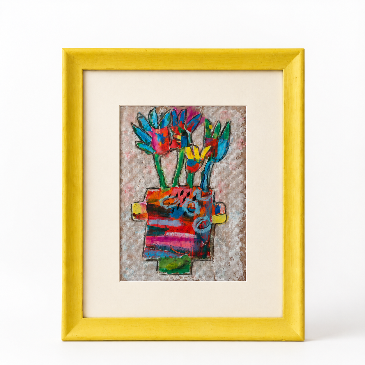 Tulips - Mixed Media Collage