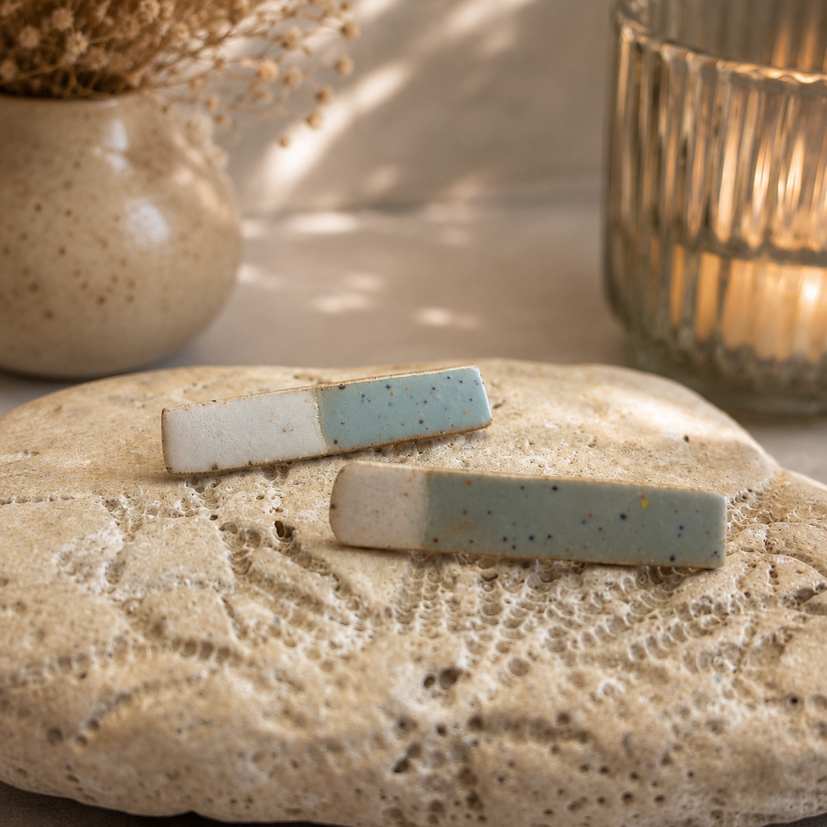 Ceramic Stick Earrings - #9
