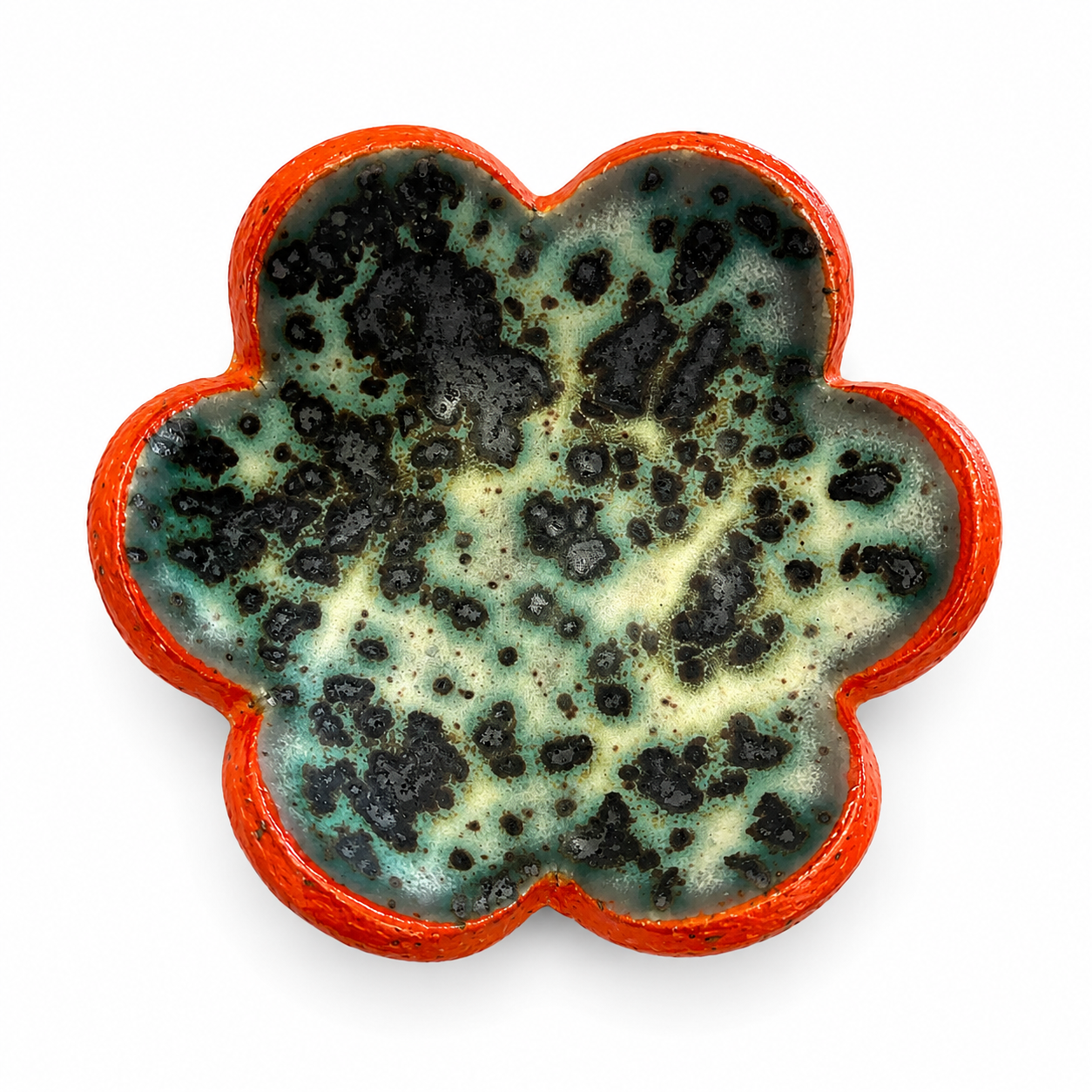 Wildflower Trinket Dish - Moonscape Orange