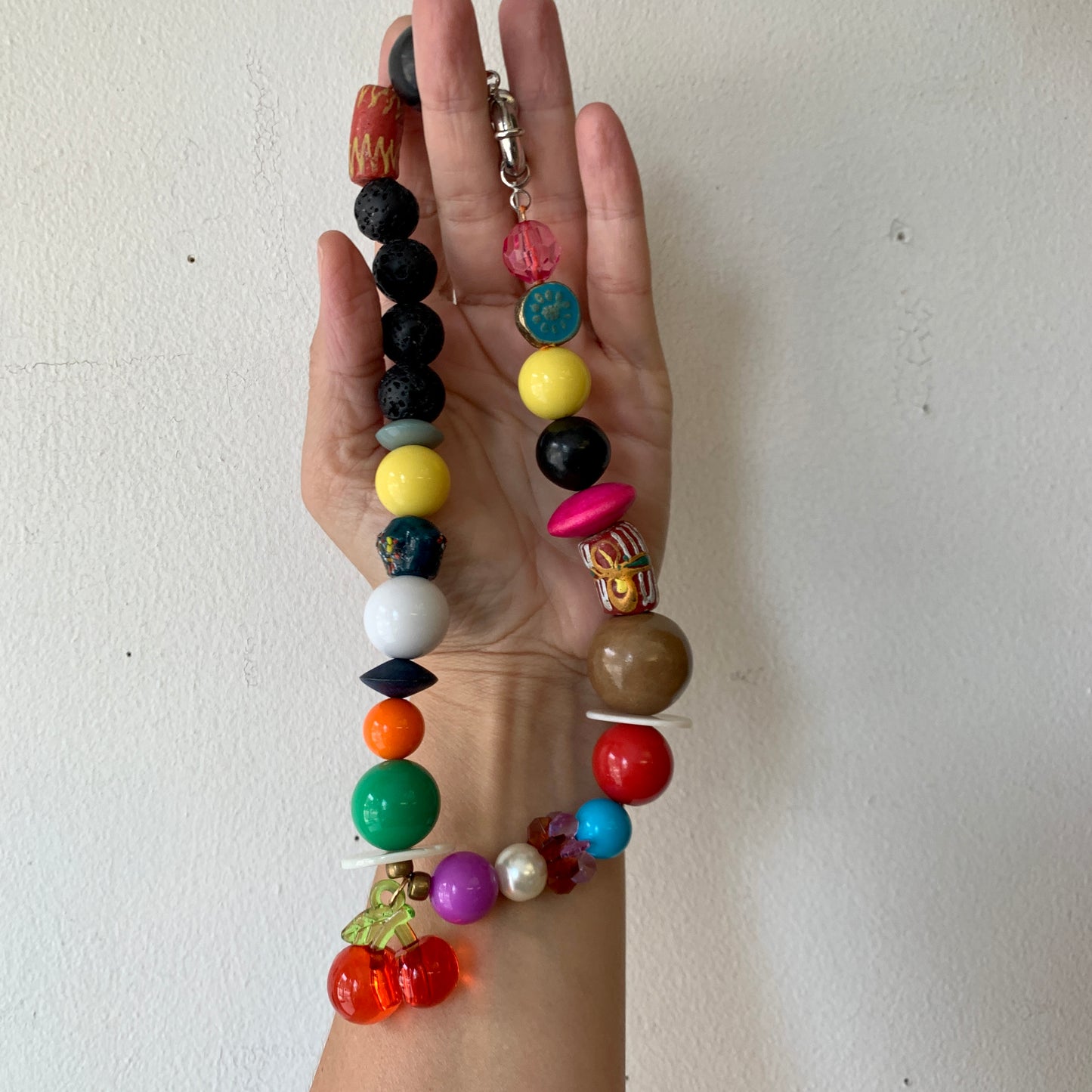 One of a Kind Treasure Necklace - Cherries #2