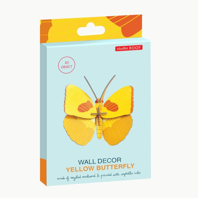 Yellow Butterfly Wall Decor