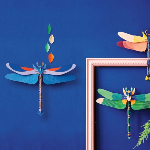Blue Dragonfly Wall Decor