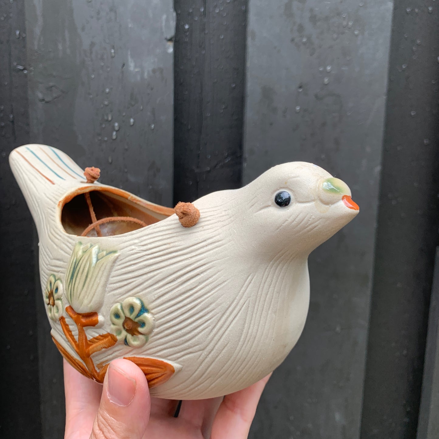 Vintage Dove Hanging Planter