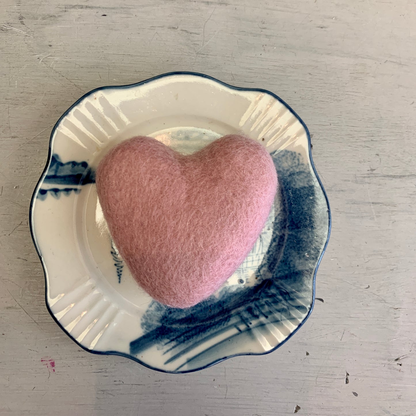 Felt Heart - Blush