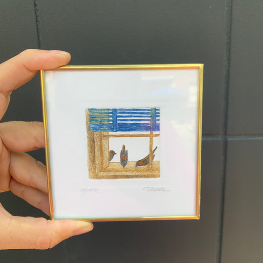 Whimsical Wall Art - Birds on a Ledge