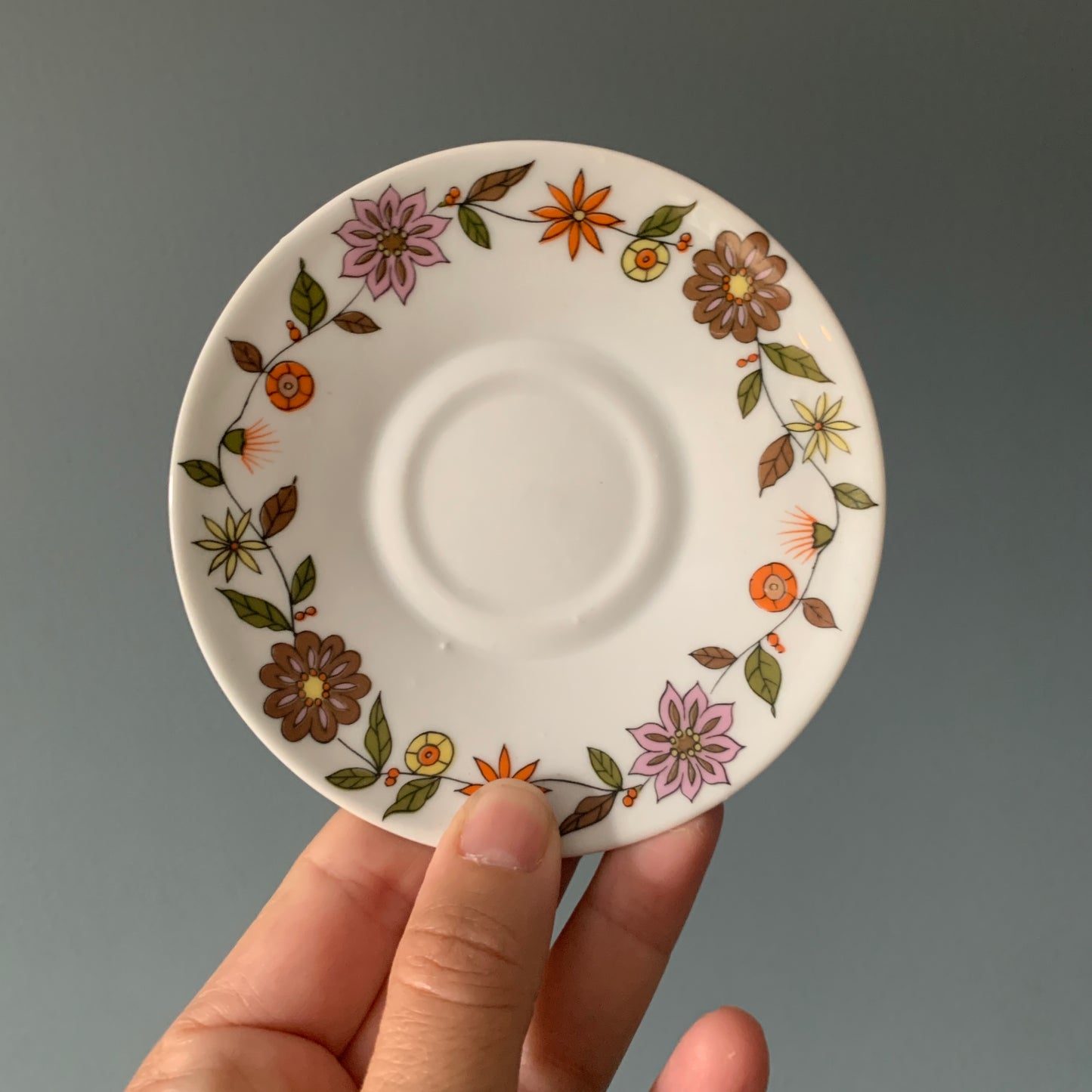 Vintage Peacock Espresso Set