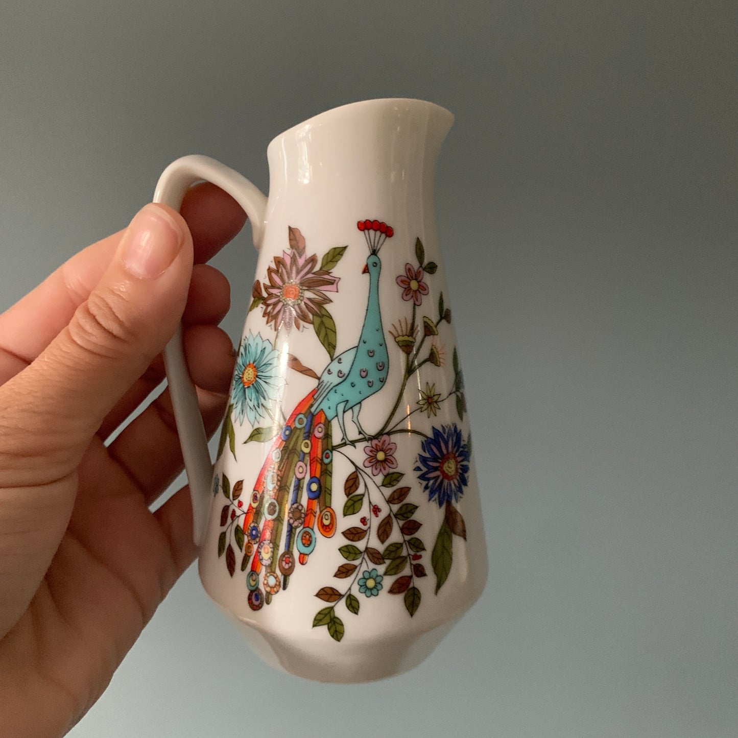 Vintage Peacock Espresso Set
