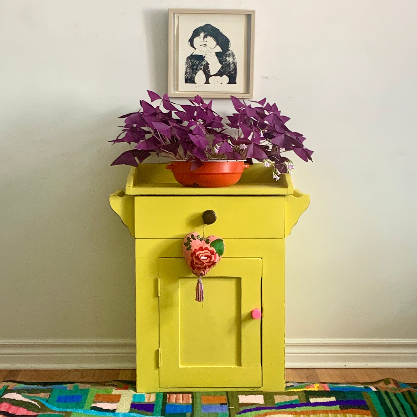 Yellow Wash Stand