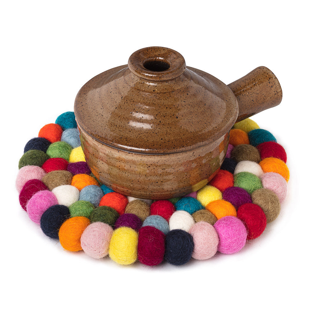 Felt Ball Trivet - Multi Color
