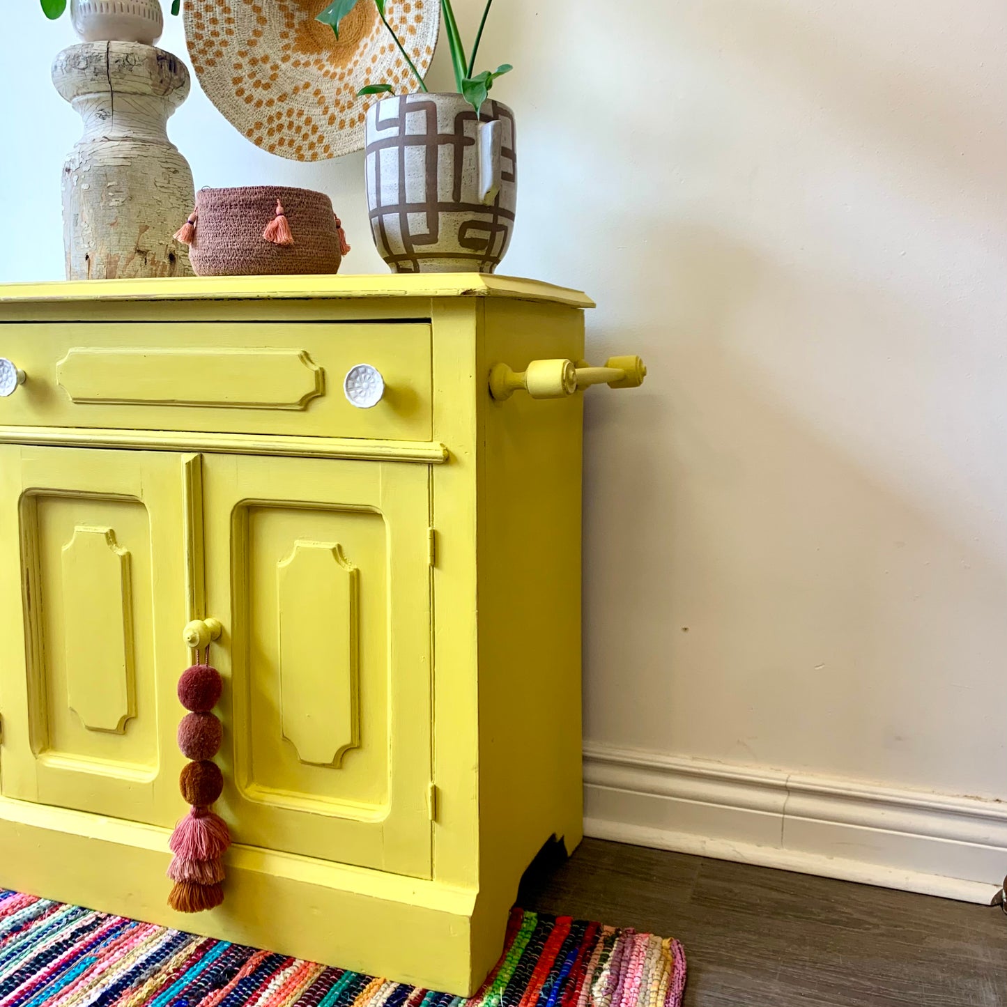 Yellow Storage Cabinet - SOLD