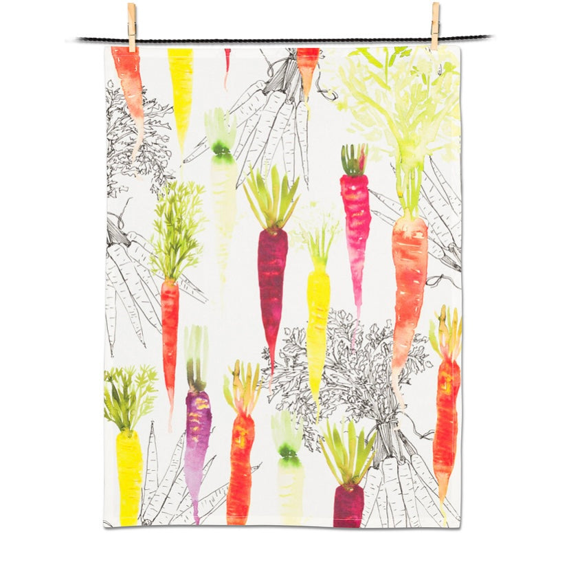 Heirloom Carrots Tea Towel
