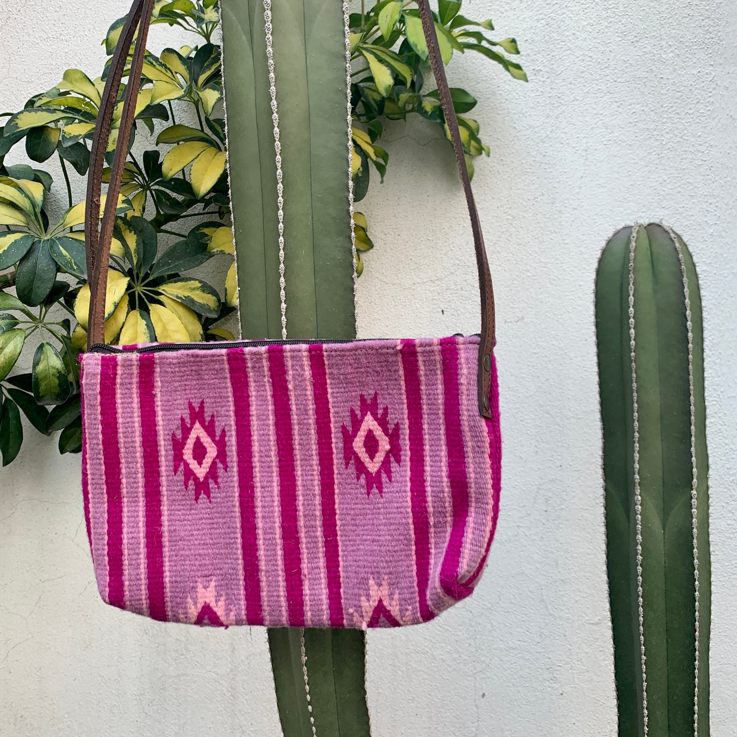 Vintage Rug Purse - Purple