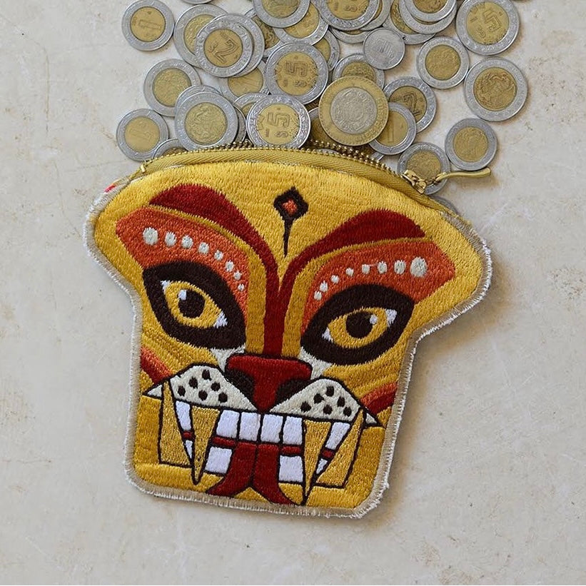 Power Jaguar Coin Purse - Gold