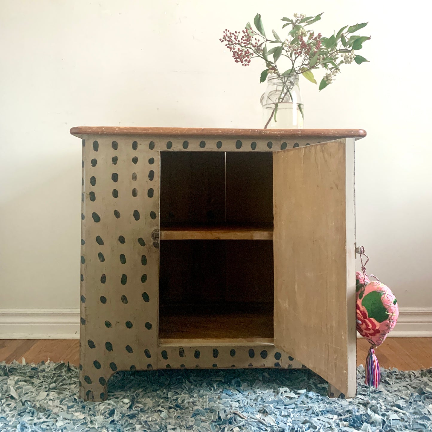 Solid wood Canadiana Storage Cabinet
