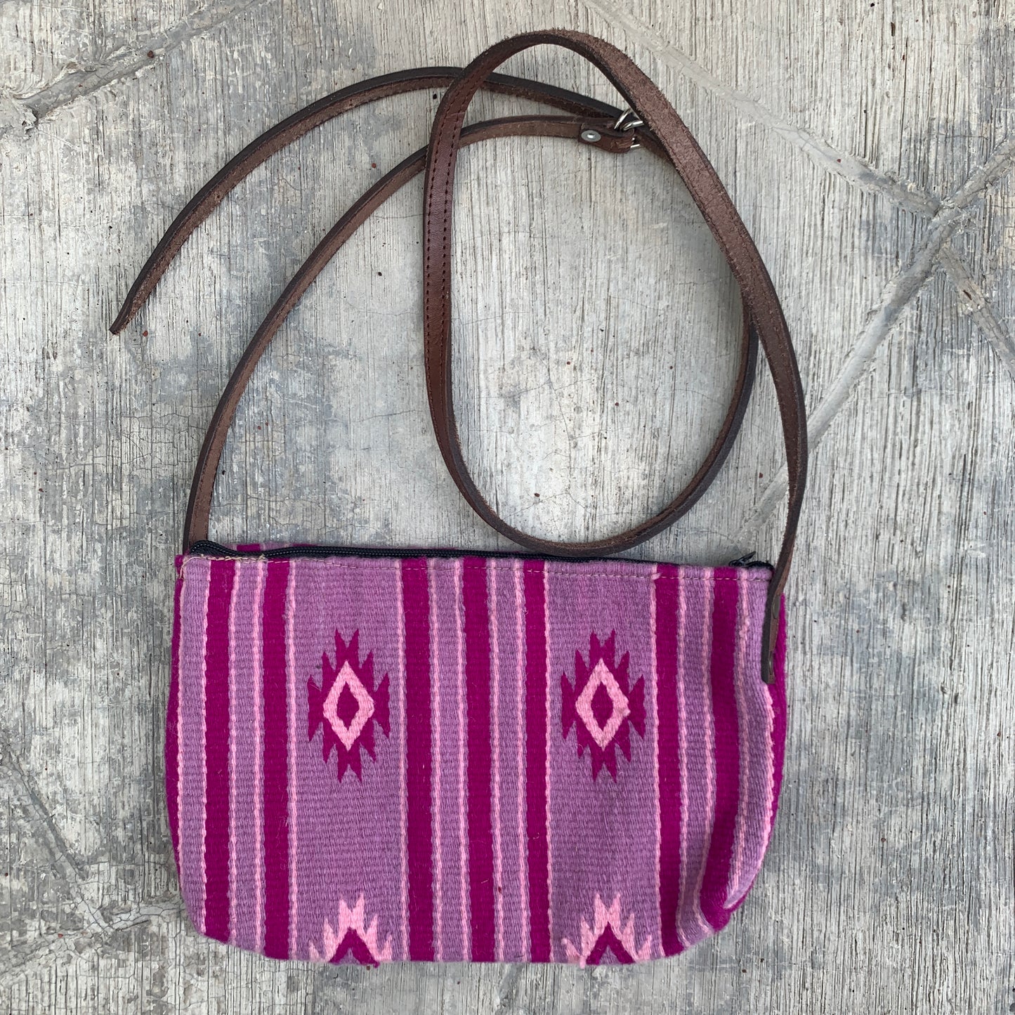 Vintage Rug Purse - Purple