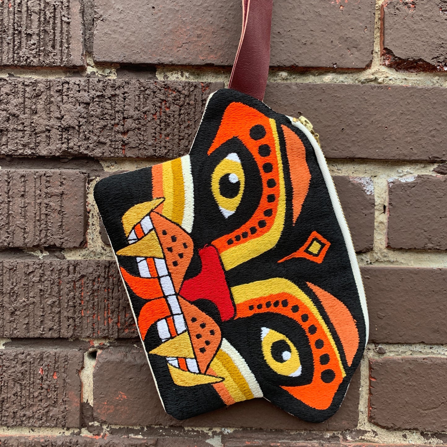 Power Jaguar Clutch Purse - Black