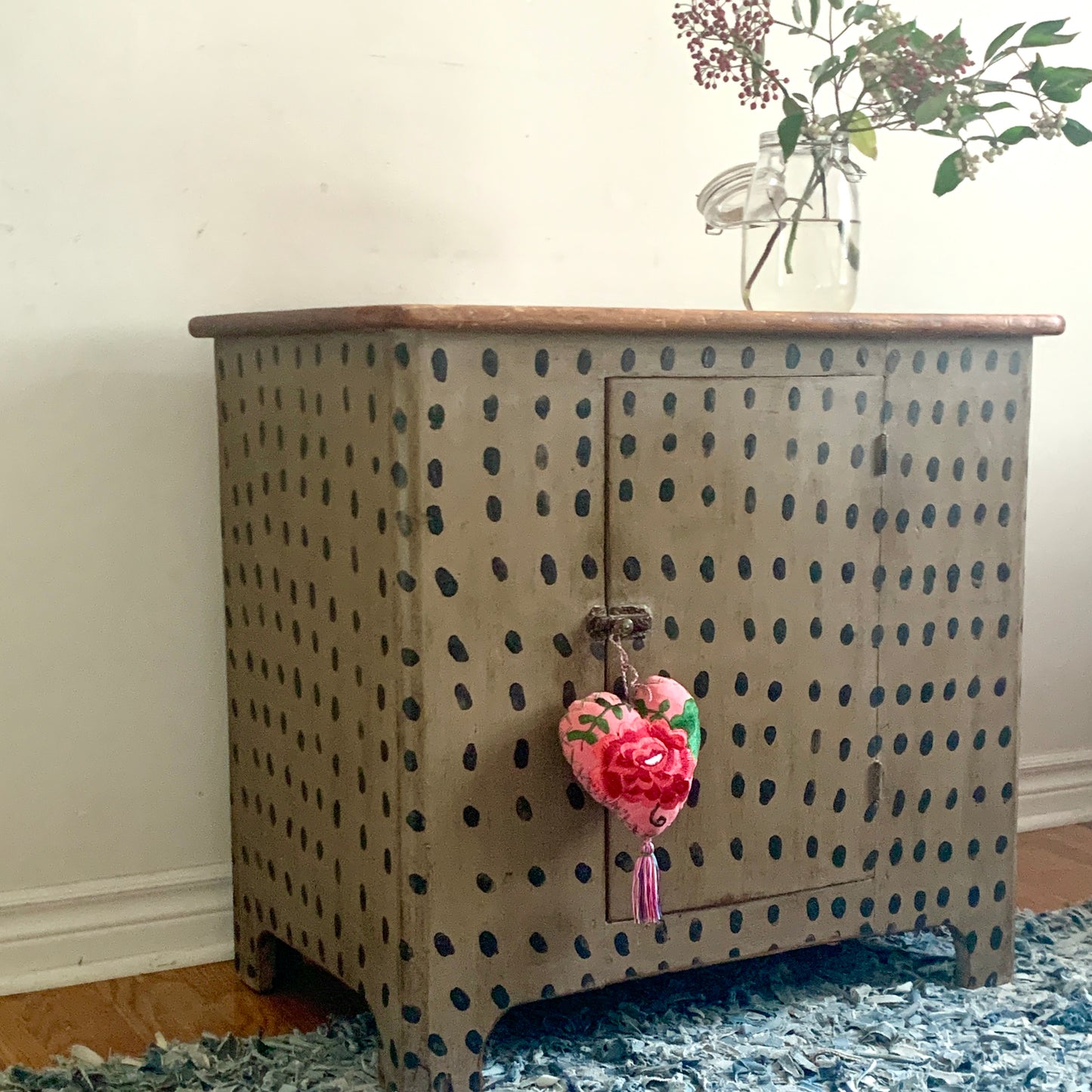 Solid wood Canadiana Storage Cabinet